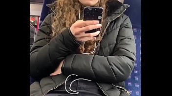 Nice girl on train