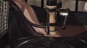 suspended rubber slave milked