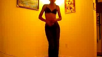 Skinny Ebony Babe Striptease - spankbang.org