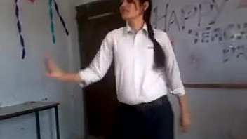 Indian girl dance in college