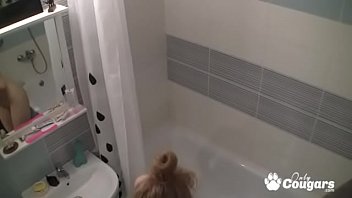 Kerry Gets Caught On A Hidden Bathroom CamVoyeur