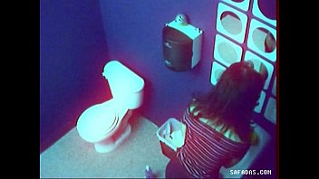 Horny teen Masturbating in Public toilet