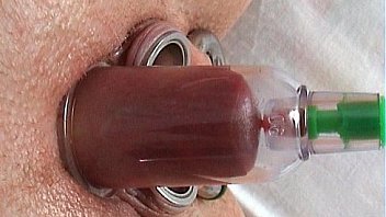 Pumping Clitoris Tied Bondage Pumped to Piercing Nipples