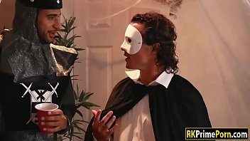 Booby Victoria June with mask gets boned