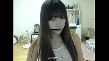 Pretty korean girl recording on camera 4