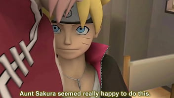 Naruto's Son fucked Sakura while Sarada is at home at 