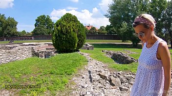 BUSTY BLONDE STEP MOM GOES to the ROMAN RUINS with HER LEARNS SOMETHING NEW!