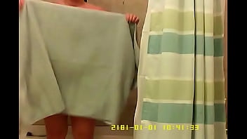 spy camera of friend taking a shower pt2