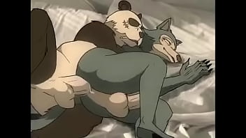 Gouhin x Legosi (furry panda wolf gay sex animated)