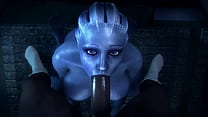 Naughty Liara from Mass Effect Pounded by Dick