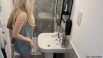 I put a hidden cam in the bathroom and caught my wife masturbating while I am at work