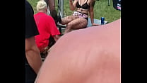 FlipFlop The Clown worshipping dirty and muddy women's boots at the 2018 Gathering of the Juggalos